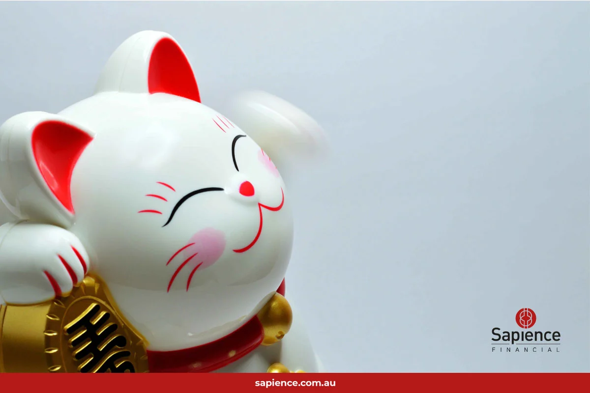 Maneki-neko The maneki-neko (招き猫, lit. 'beckoning cat') is a common Japanese figurine which is often believed to bring good luck to the owner