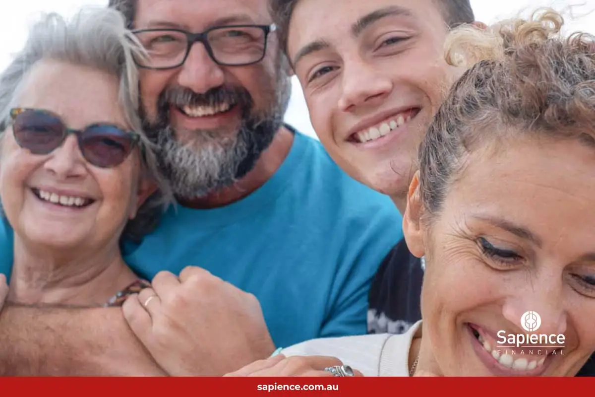 two parents and two adult children